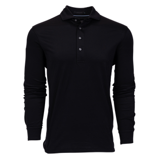 Greyson Clothiers Omaha Long Sleeve Polo in SHEPHERD